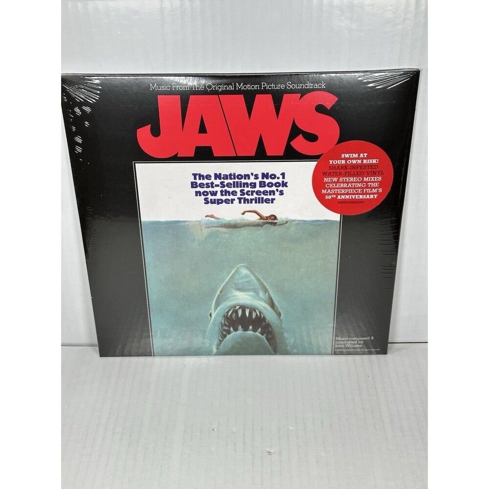 Jaws Original Motion Picture Soundtrack Shark Infested Water Filled Vinyl LP NEW